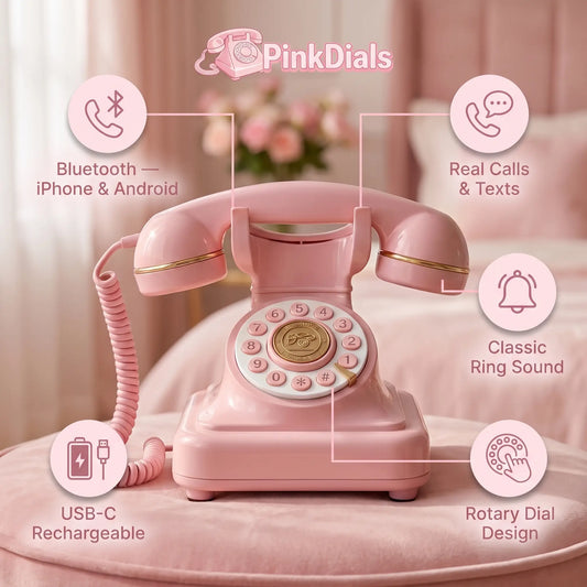 Retro Bluetooth Rotary Phone